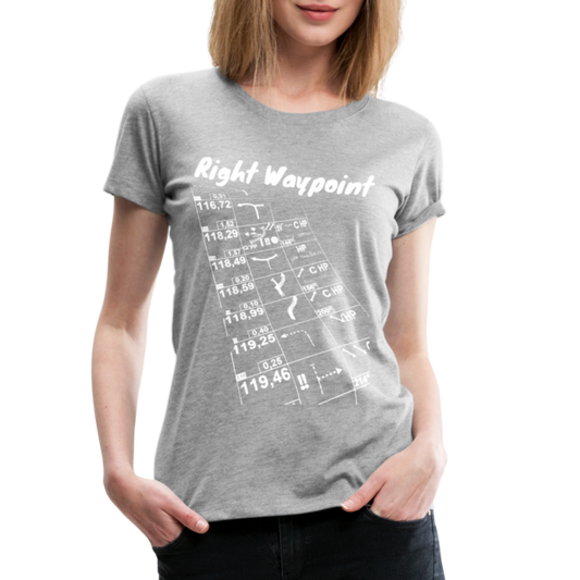 Right Waypoint - T-Shirt Women - Grau meliert